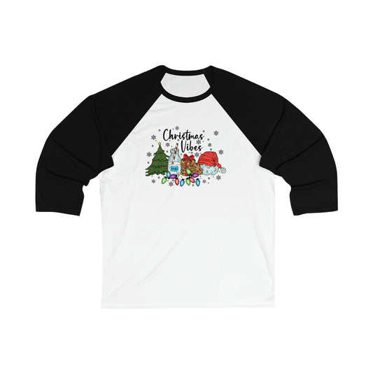 Christmas Vibes Baseball Tee